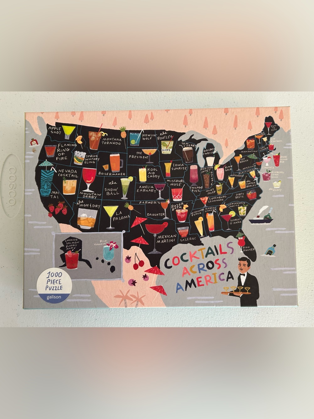 Cocktails Across America 1000-Piece Puzzle